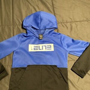 Nike Blue and Black Hoodie Sweatshirt